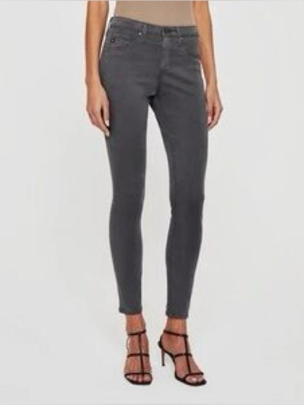 AG Adriano Goldschmied Women’s Skinny Jeans in Charcoal Gray 28 waist 31” inseam